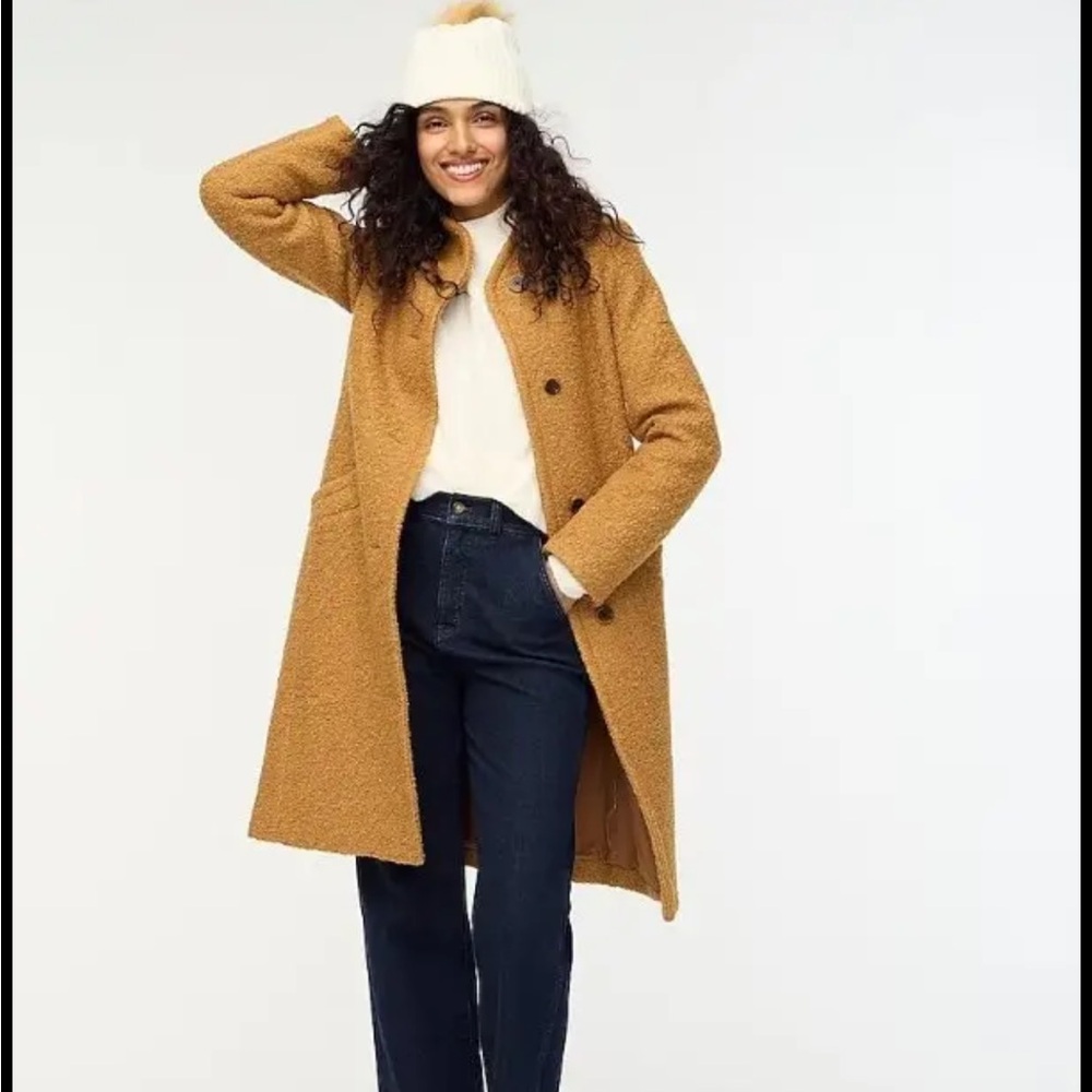 JCREW factory textured wool blend coat
